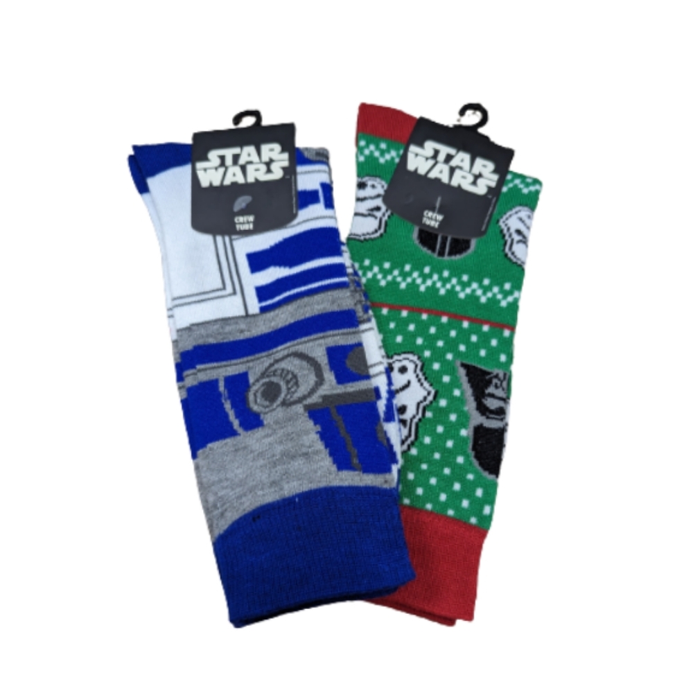 Star Wars Darth Vader and R2D2 Sock Bundle